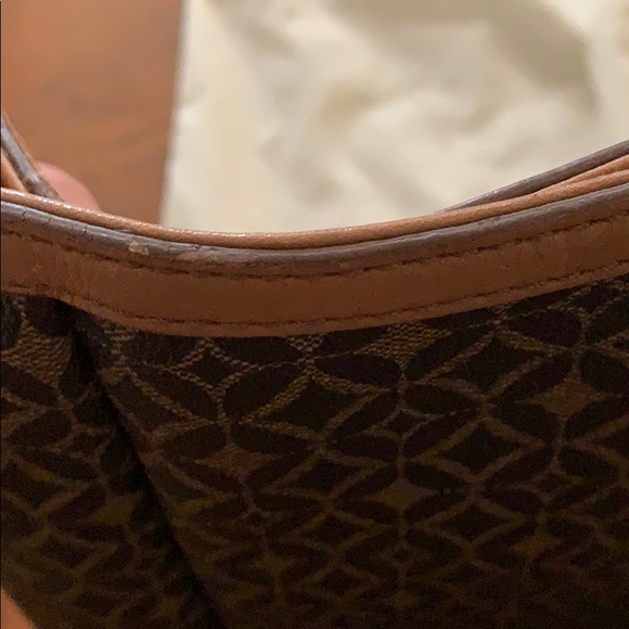 Brown Fossil bag with matching print white wallet - Picture 2 of 8